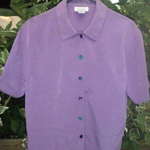 teddi   Lavender jacket w/iridescent buttons